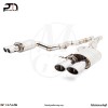 4X120x80mm Meisterschaft Stainless - Super Light GT Racing Exhaust for BMW F06 M6 Gran Coupe V8 Twin Turbo [2014+]
